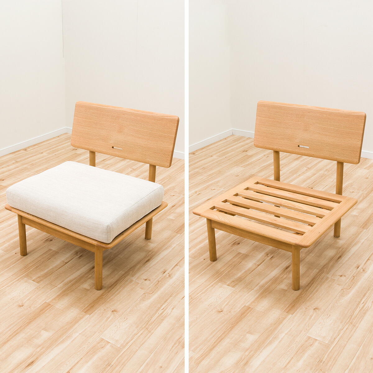 楽天市場】[幅67cm] 1人用ソファ (オークエスト) ダイニングチェア