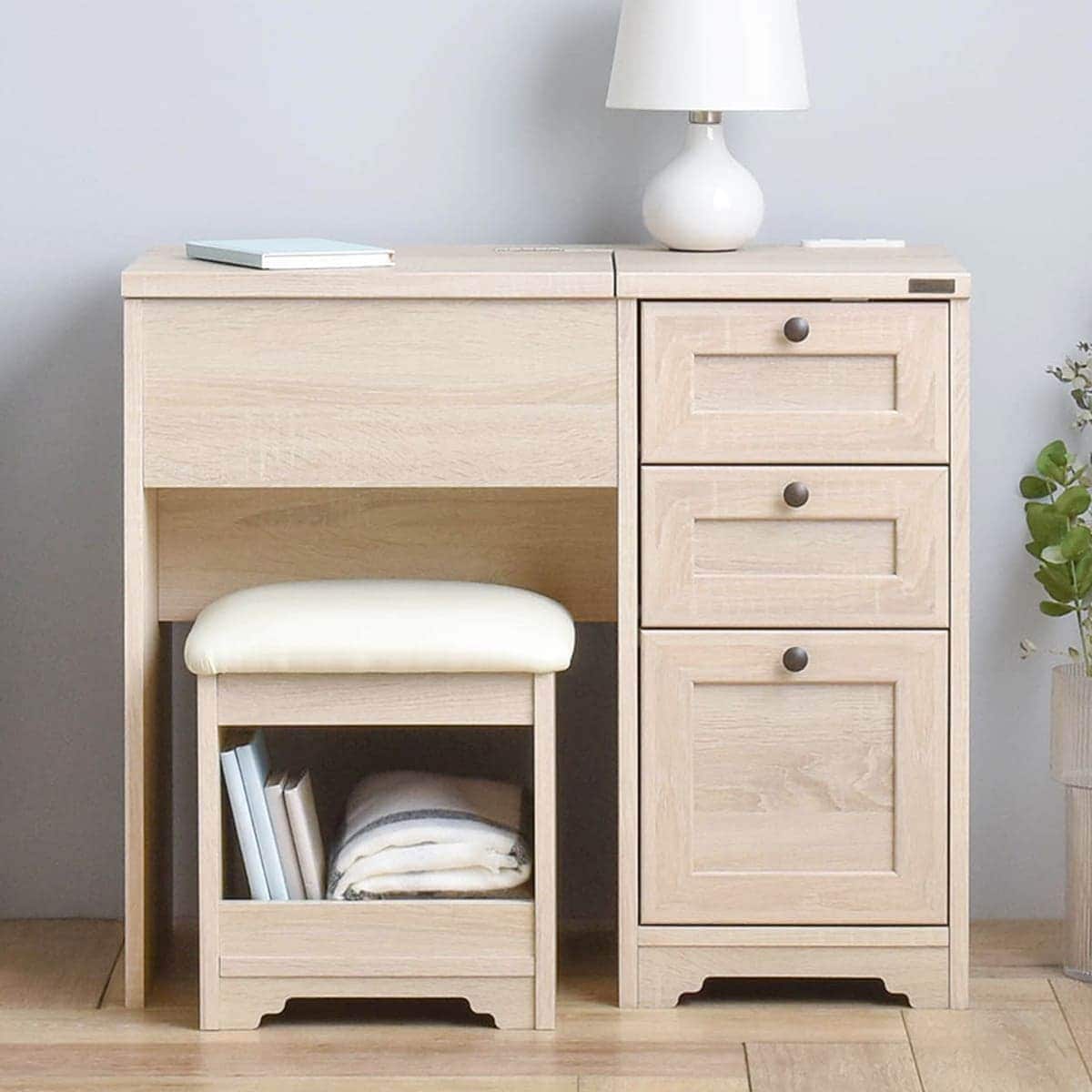 楽天市場】一台二役のドレッサーデスク(70-80D) ニトリ 【メーカー直送