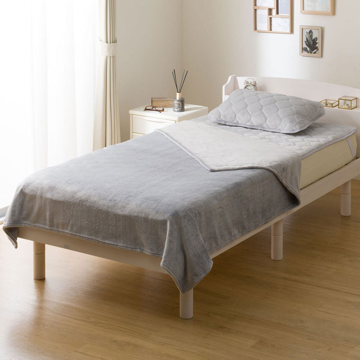 楽天市場】毛布 シングル(なめらかタッチ A25 グレー)【玄関先迄納品