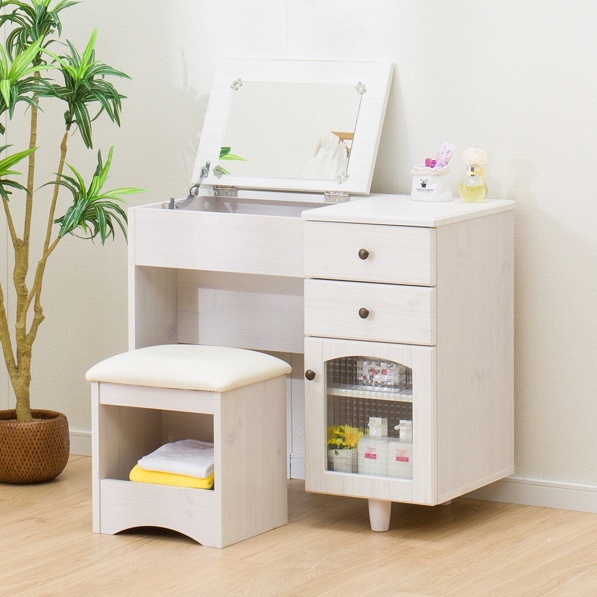 幅59cm] ドレッサー (フェリベーネ FEL1360 WH) ニトリ 【玄関先迄納品】