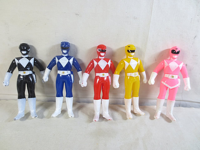 楽天市場】美品 バンダイ 恐竜戦隊ジュウレンジャー ソフビ 5体 セット