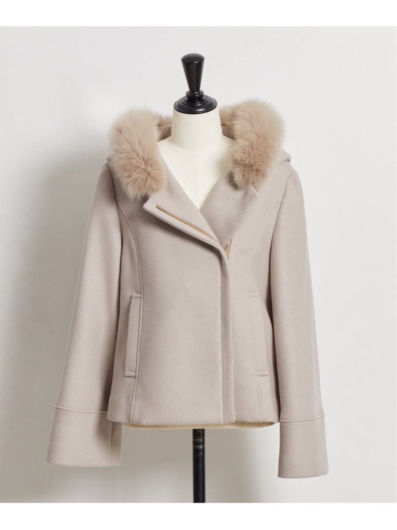 楽天市場】【SALE／70%OFF】ファー付ショート2WAYコート Noela ノエラ