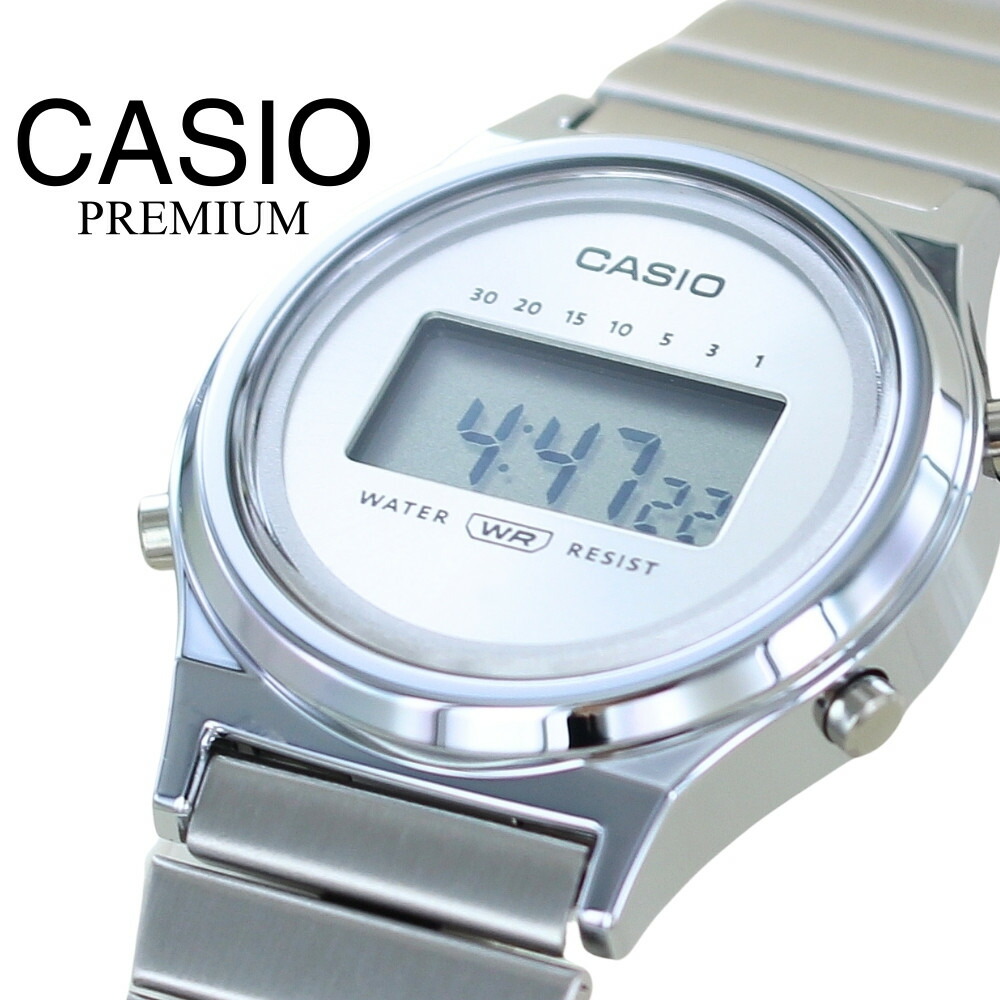 楽天市場】カシオ スタンダード デジタル 腕時計 レディース シルバー