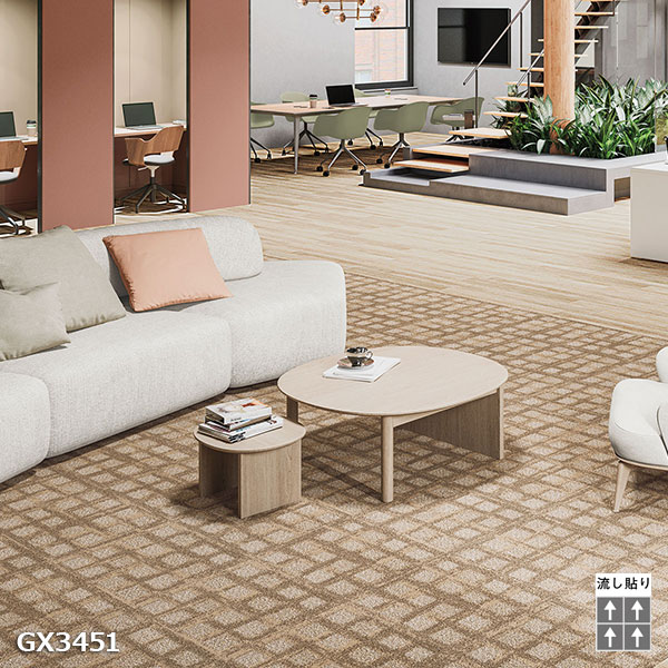 楽天市場】GX-3450シリーズ東リ GXタイルカーペット GX3451,GX3452