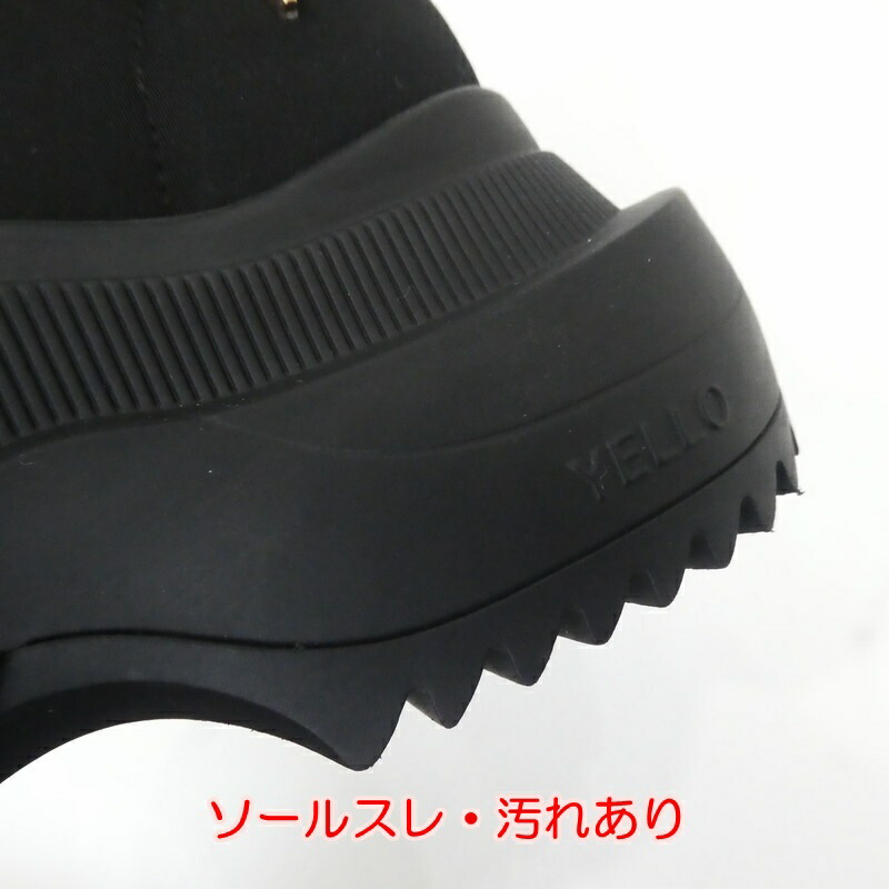楽天市場】【中古】 YELLO TOKYO Black Single Sneaker Short ブーツ