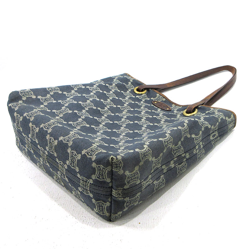 楽天市場】【中古】CELINE | セリーヌ マカダム デニム トートバッグ