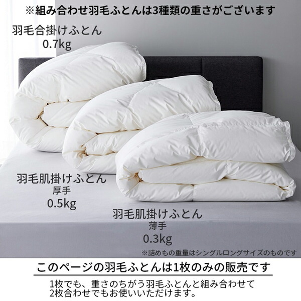 楽天市場】羽毛掛け布団 （羽毛ふとん） DOWN シングル ふとんがわ：綿