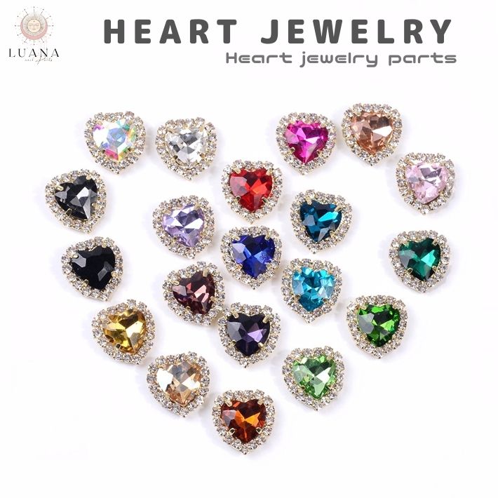 楽天市場】ポイント5倍ネイルパーツ ジュエリー ハート 2P LOVE