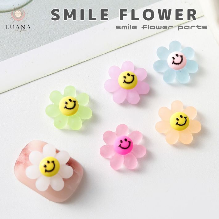 楽天市場】ポイント5倍ネイルパーツ スマイル フラワー パーツ 花 春
