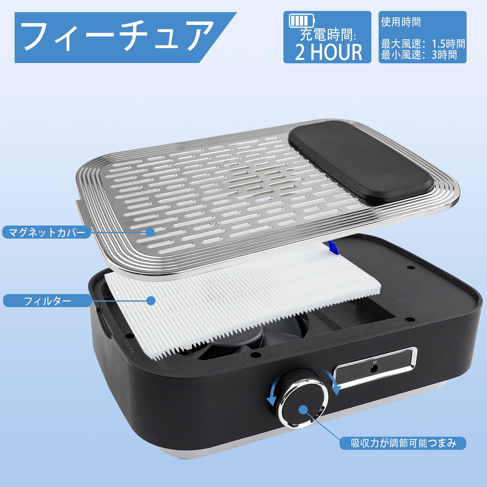 楽天市場】【月末限定10%OFF券】ネイル 集塵機 静音 充電式 80W ネイル