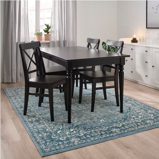 楽天市場】IKEA イケア VEDBÄK ヴェードベック ラグ パイル短, ブルー