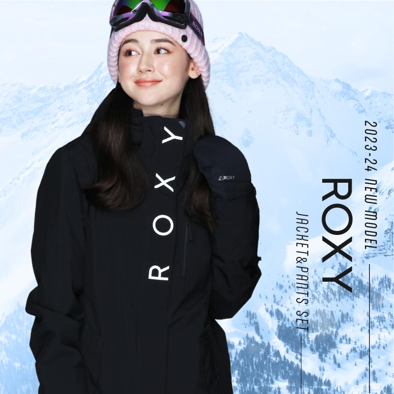 ROXY スノーボードウェアセット（ジャケット・パンツ・グローブ
