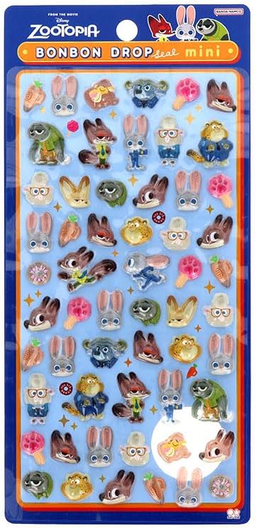 楽天市場】サンスター文具 ディズニー シール 立体 ボンボンドロップ