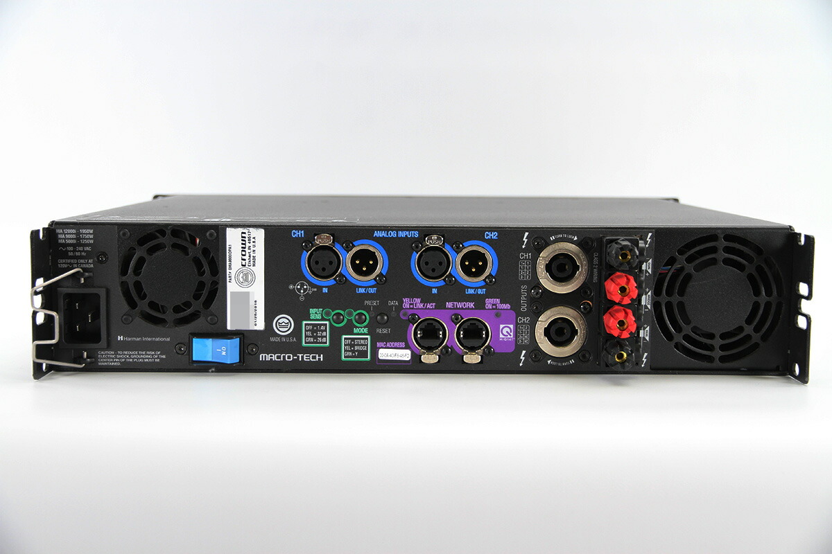 楽天市場】AMCRON 中古 パワーアンプ MA-9000i アムクロン Macro-Tech