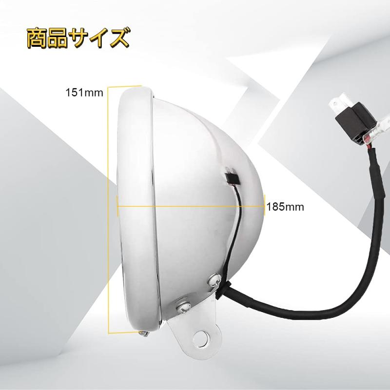 楽天市場】5.75インチ LEDヘッドライト用シェル ハーレーダビッドソン