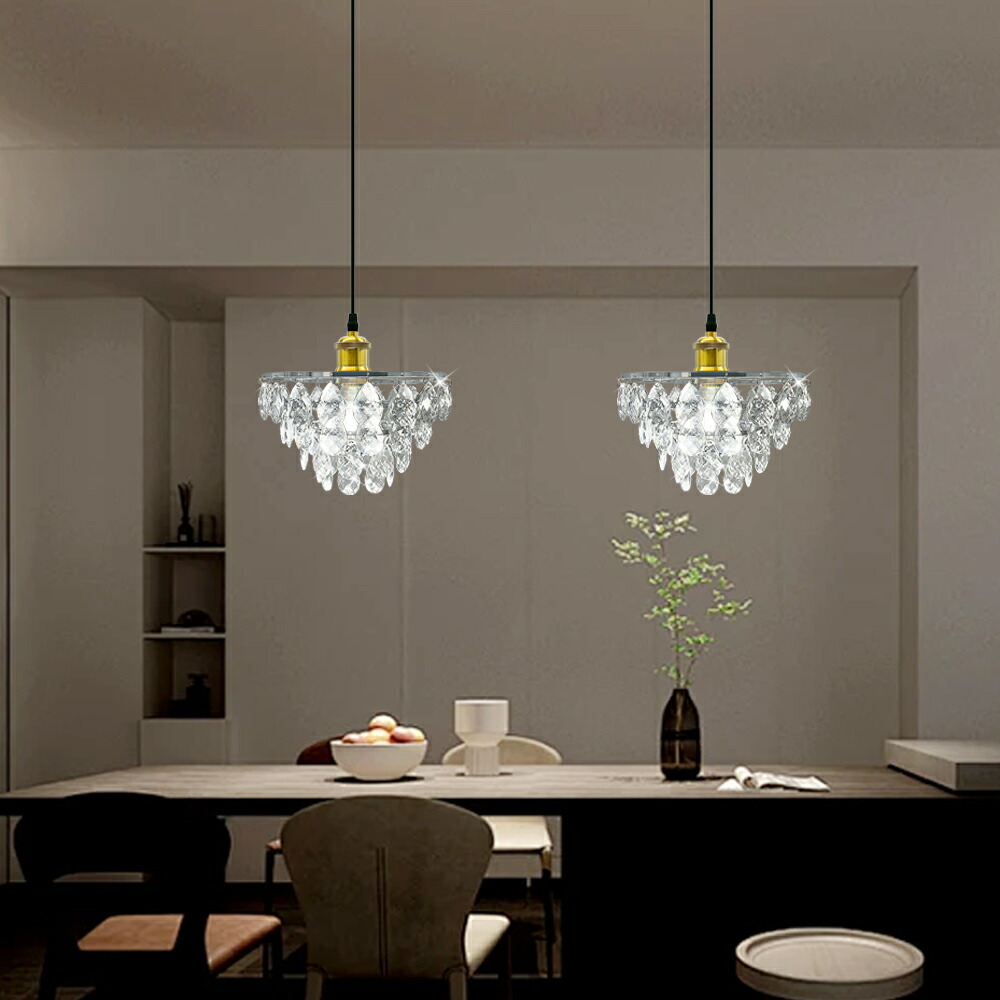 楽天市場】【クリスタルガラス】ペンダントライト シャンデリア風 吊り