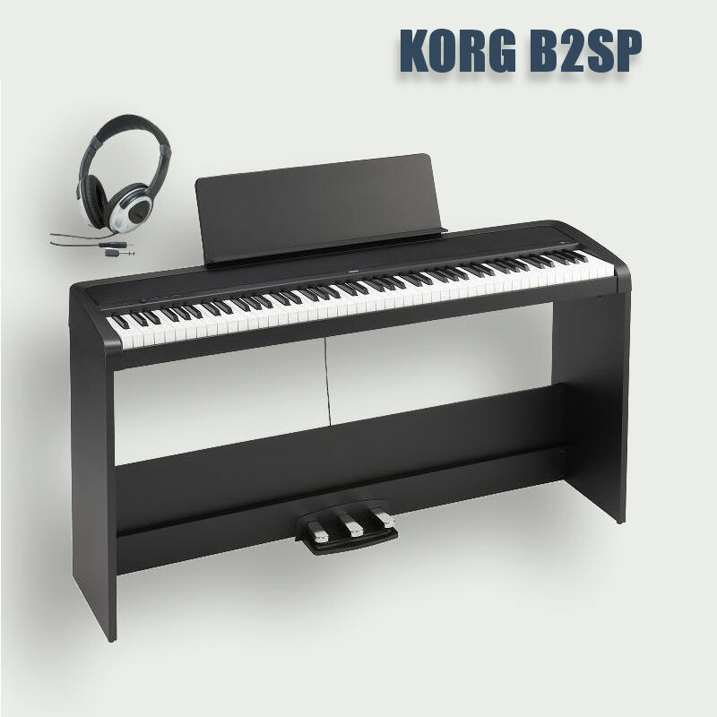 楽天市場】korg b2sp bk ブラック 電子ピアノの通販