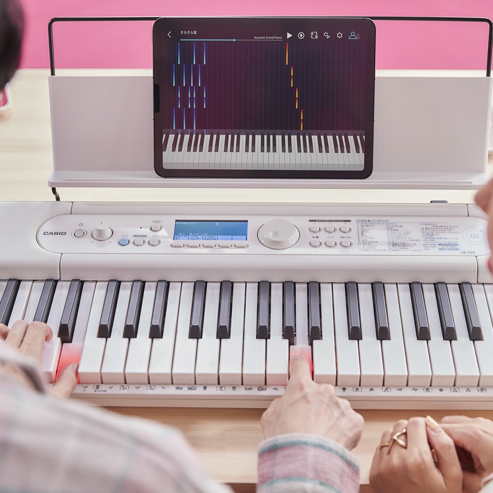 楽天市場】カシオキーボード CASIO LK-520 61鍵盤 光ナビ : オクムラ