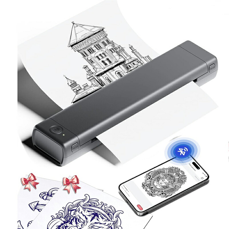 楽天市場】Phomemo M08F モバイルプリンター A4幅 小型 スマホ