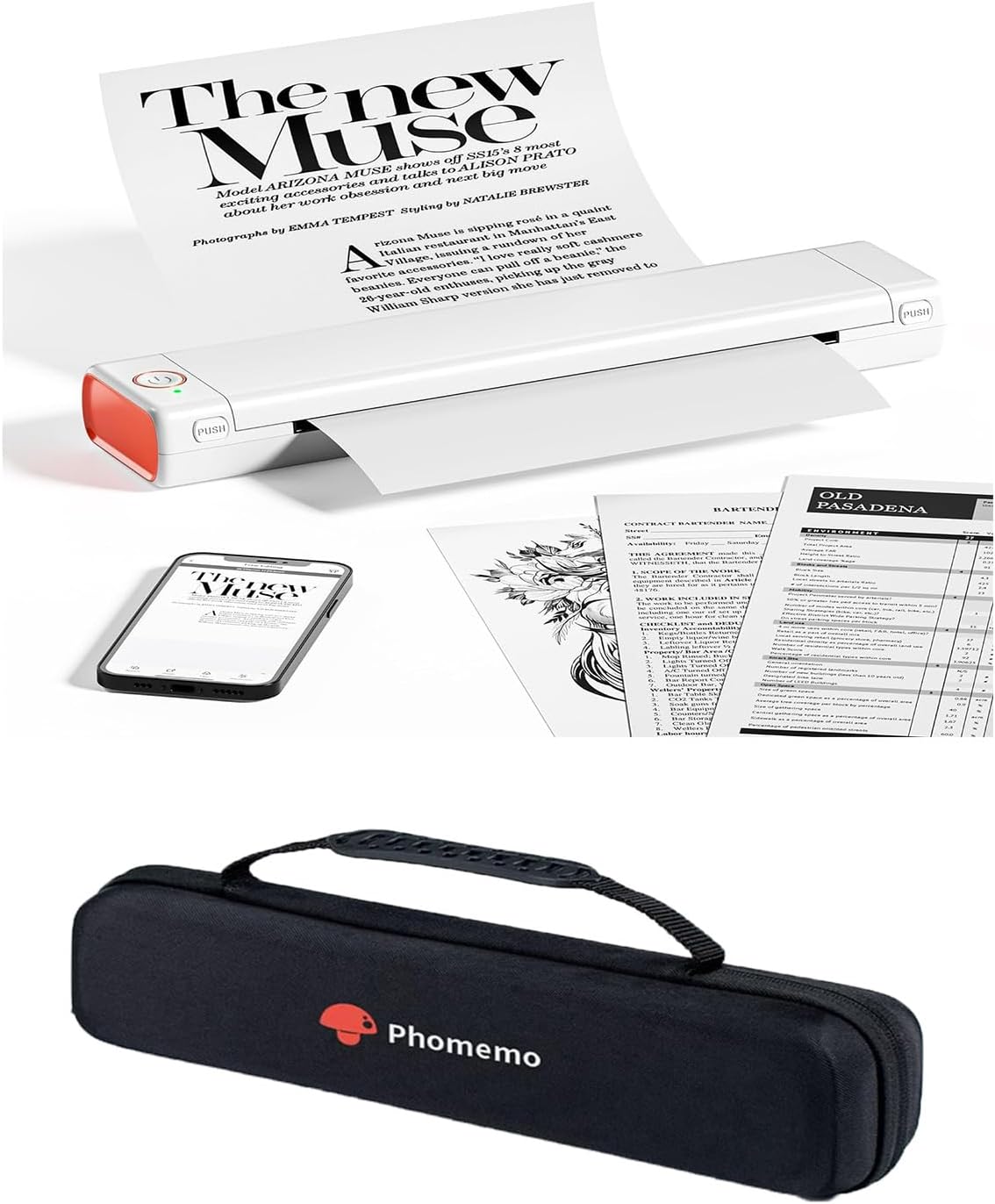 楽天市場】[レビュー特典] プリンター A4幅 感熱プリンター Phomemo