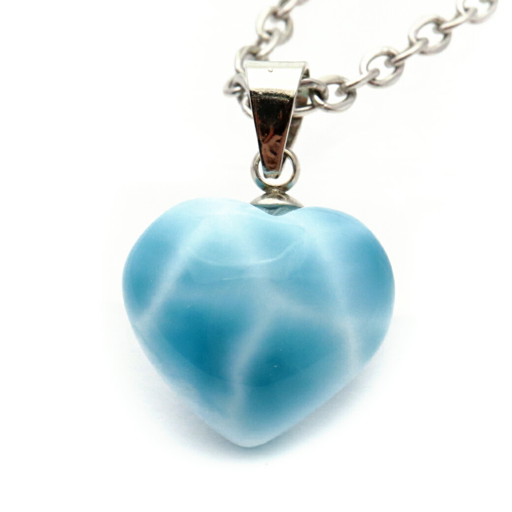 楽天市場】ラリマー ネックレス ハートの通販