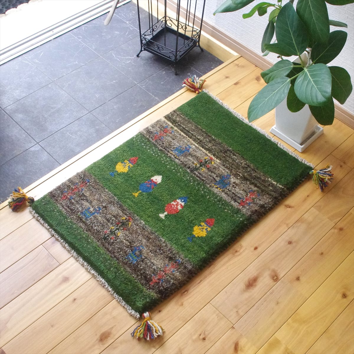 楽天市場】ペルシャ ギャッベ 本場イラン産 ウール100% セール ギャベ