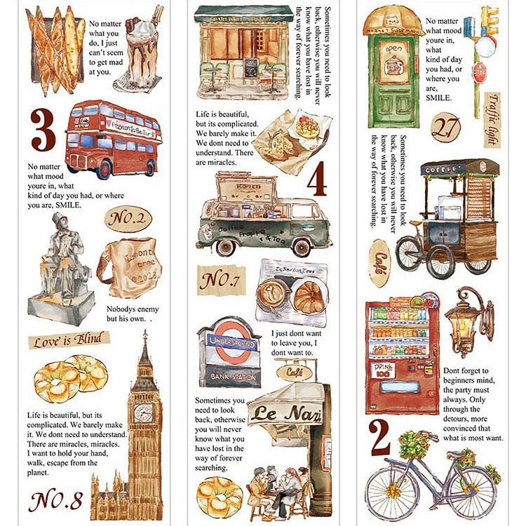 u】コラージュ素材や雑貨など大量！ 紙もの ステッカー マステ まとめ