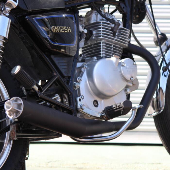 楽天市場】スズキ GN125・GN125H・GN125-2F用 エキゾーストマフラー