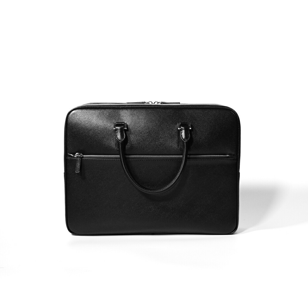 楽天市場】Italian Saffiano Leather Briefcase(Front-zip) : aucentic