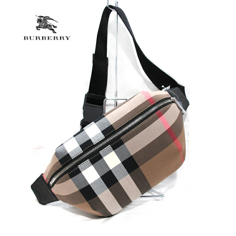 楽天市場】バーバリー ボディバッグ BURBERRY レザー チェック