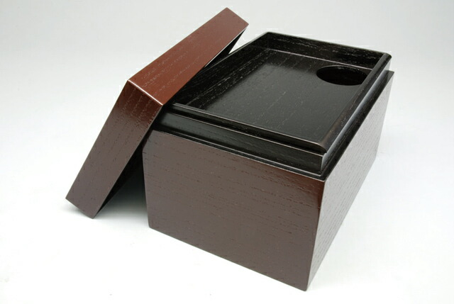 楽天市場】【茶道具/茶箱】 茶箱セット 木製 茶箱 溜塗 掛子付き 日本