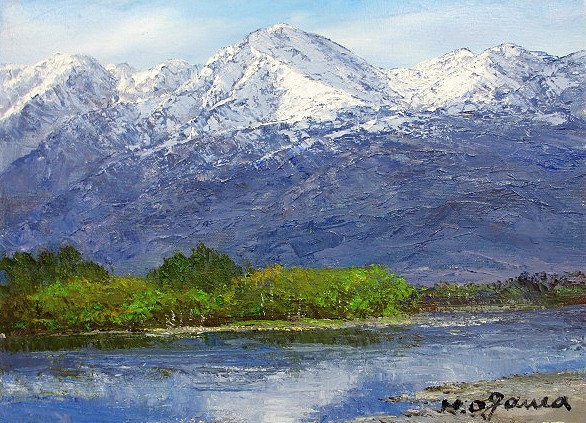 ルクセンブルグの秋。12号。額縁付き。油絵。