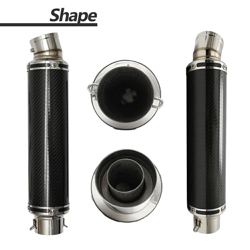 楽天市場】60.5mm 60.5φ 全長450mm 汎用 マフラー スリップオン