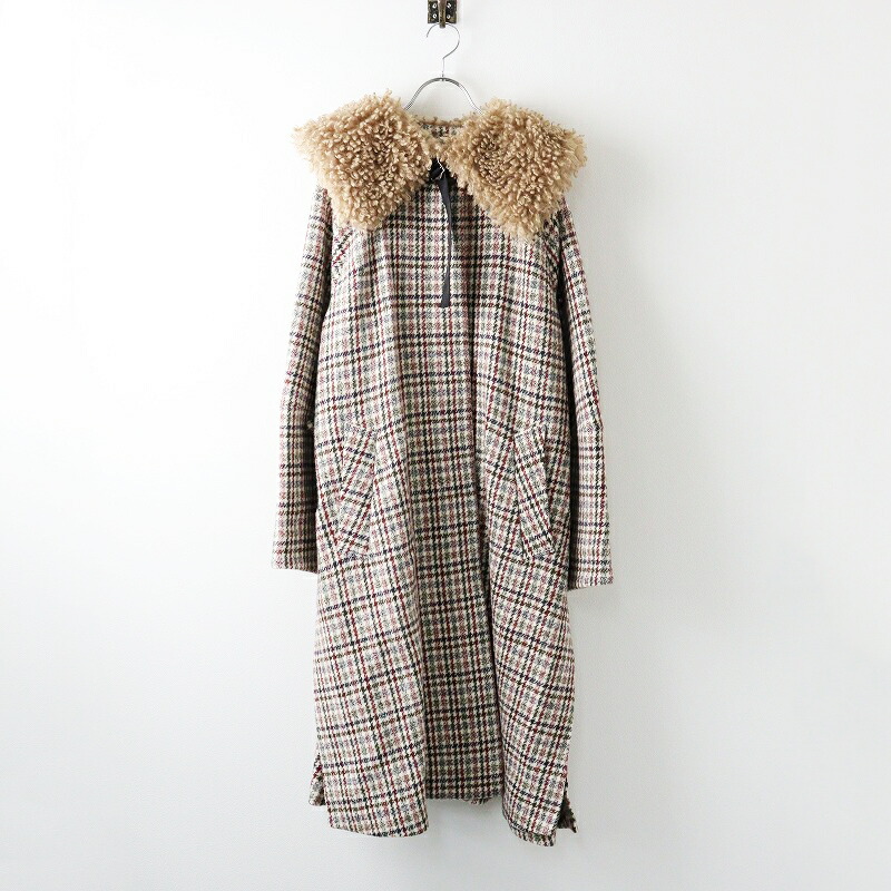 ら*ず様 ロイスクレヨン ウールコート 取り外し可能プードルファー付き