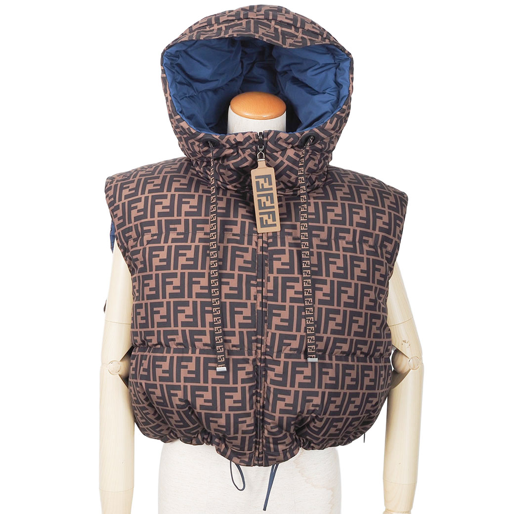 楽天市場】フェンディ FENDI リバーシブル ズッカ ダウンベスト