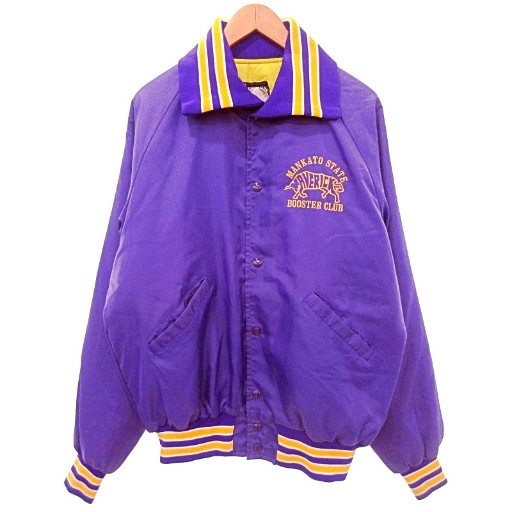 50s BUTWIN USA製 アワードジャケット パープル カレッジ ウール 50s
