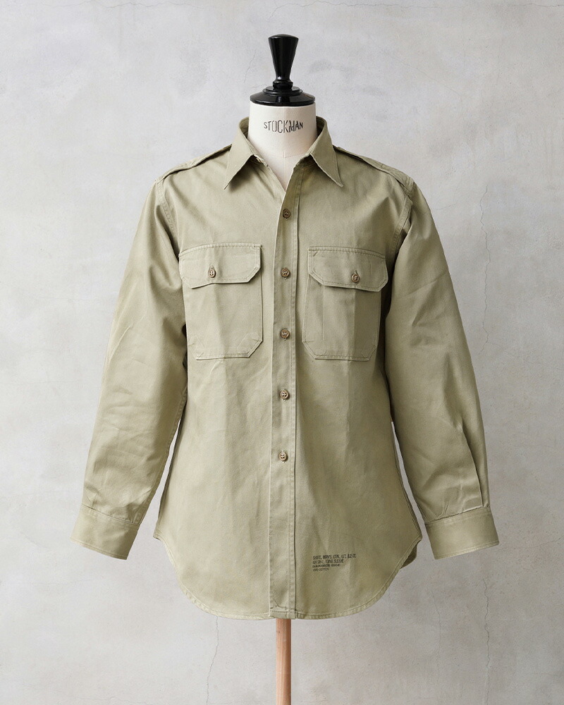 楽天市場】☆実物 USED 米軍 M-46 ロングスリーブ コットン カーキ
