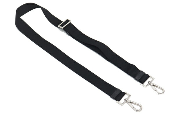 楽天市場】プラダ ショルダーストラップ ブラック シルバー金具 中古