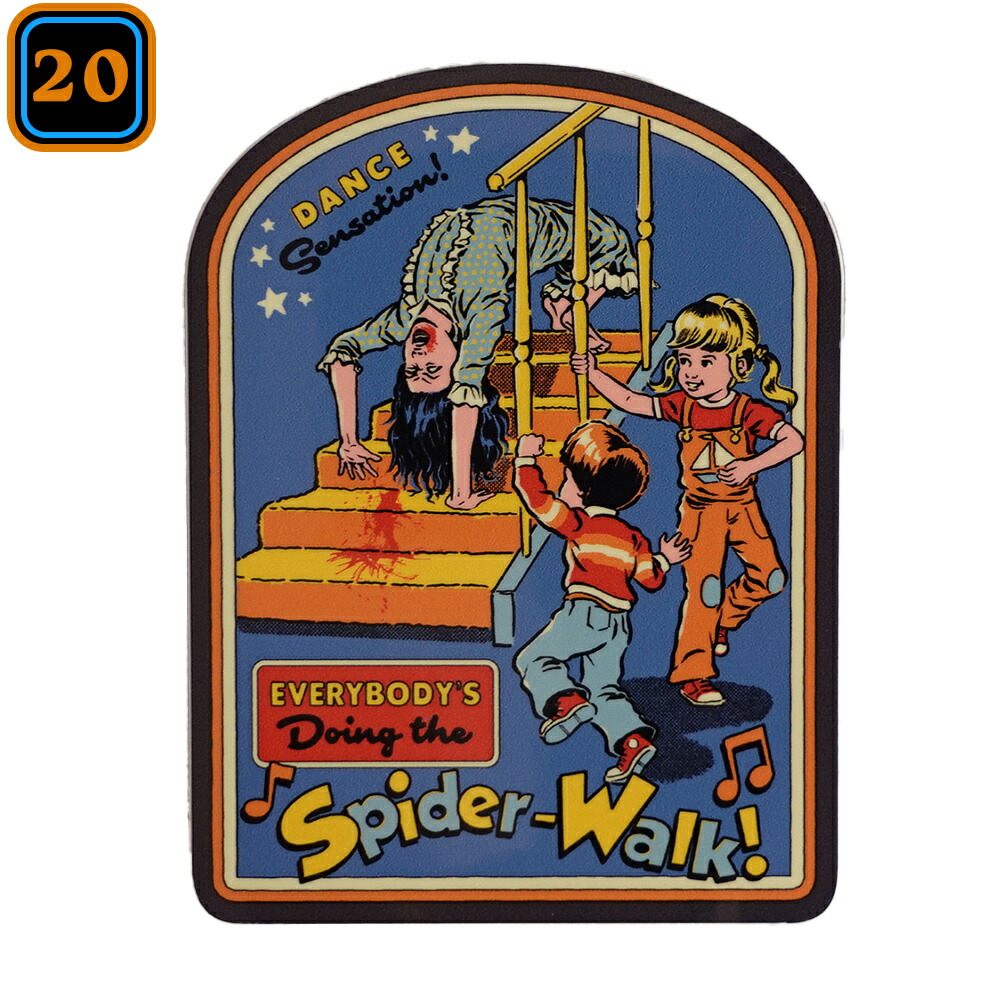 楽天市場】【メール便可】ステッカー Steven Rhodes-20 [Spider Walk