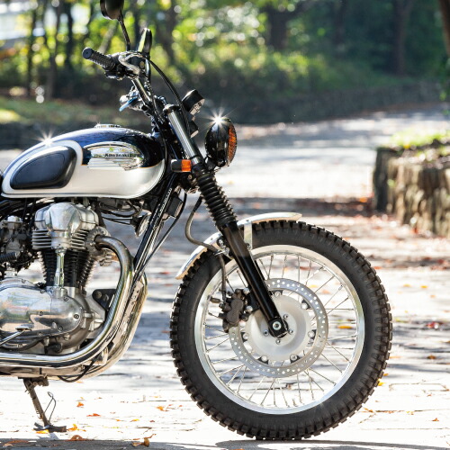 楽天市場】送料無料 SR400 SR500 W400 W650 用 ヘッドライトステー