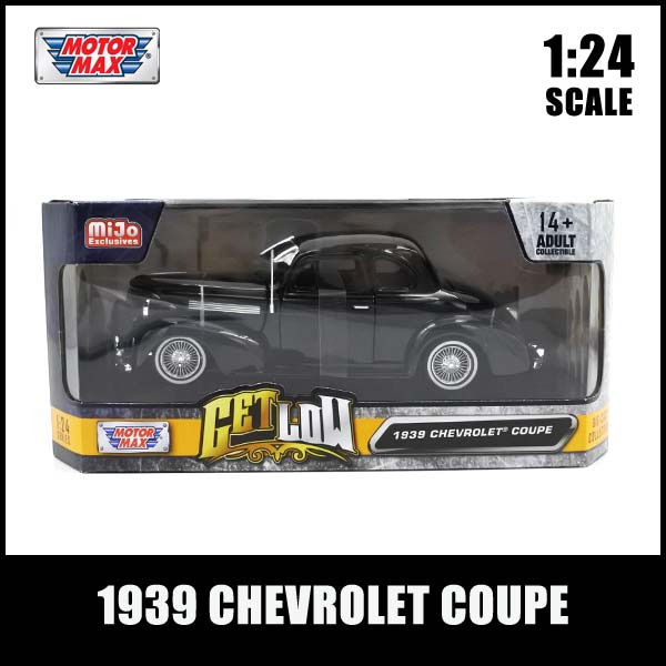 楽天市場】1/24 箱入り ミニカー 1939 CHEVROLET COUPE GET LOW