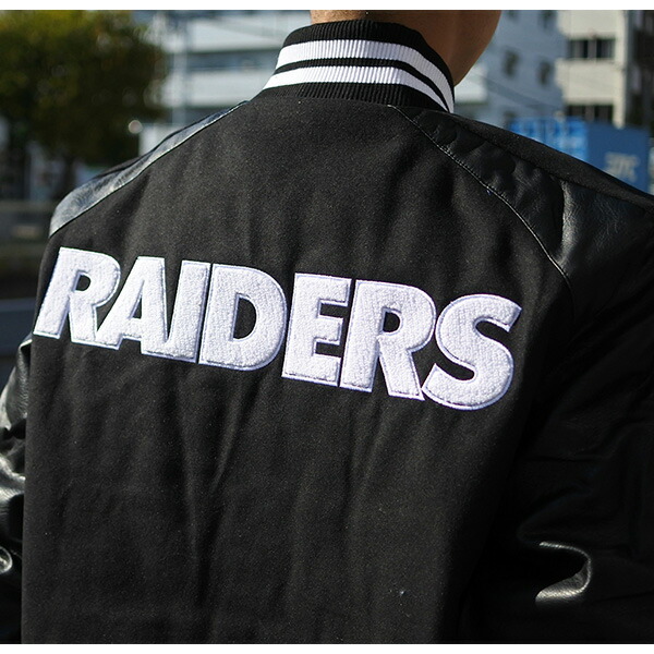 楽天市場】レイダース スタジャン メンズ ブラック ボンバージャケット