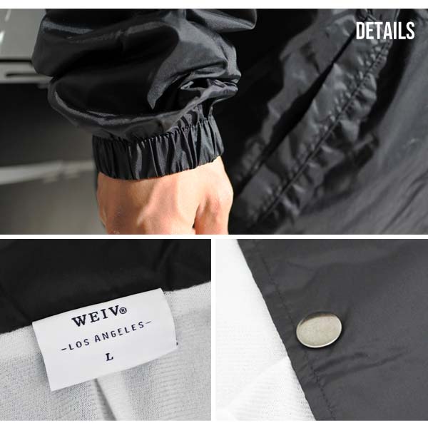 楽天市場】コーチジャケット 無地 黒 ブラック メンズ ウィンド