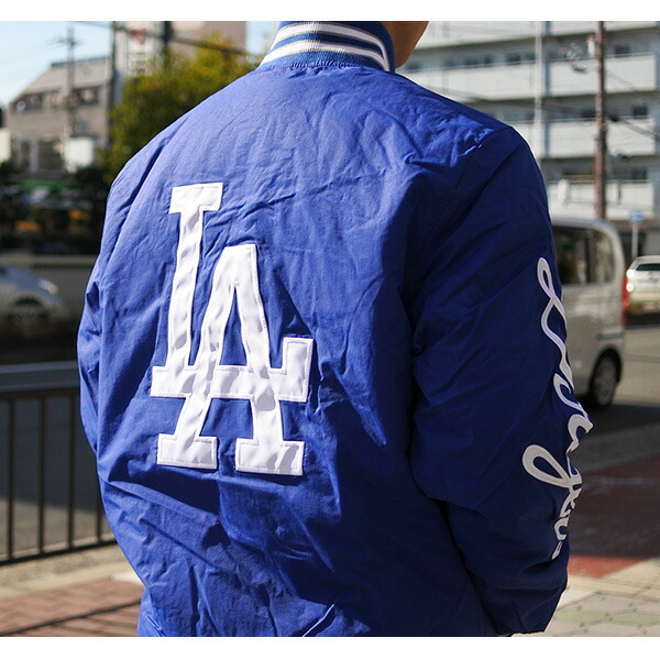 楽天市場】ドジャース スタジャン メンズ GENUINE MERCHANDISE ブルー