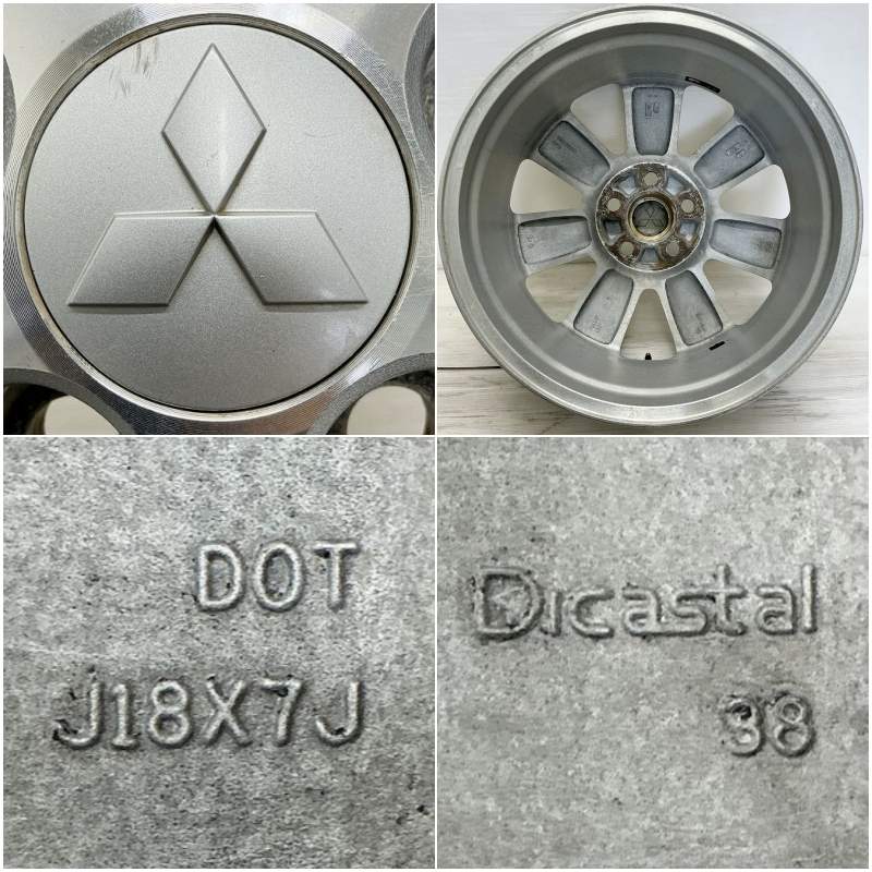 楽天市場】中古 18インチ アルミ デリカ:D5 純正 4本セットエクリプス