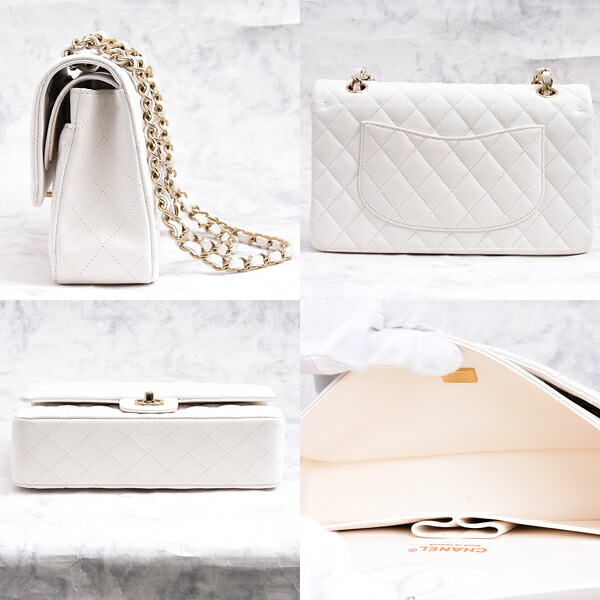 楽天市場】シャネル バッグ レディース キャビアスキン マトラッセ25