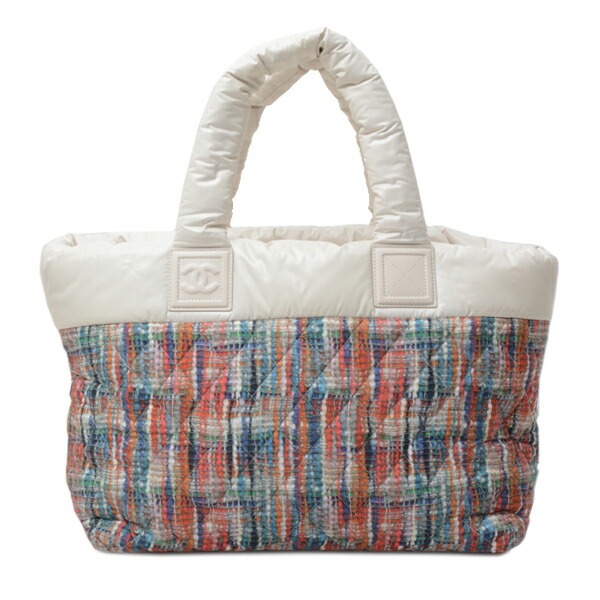 楽天市場】シャネル バッグ レディース コココクーン ツイードプリント