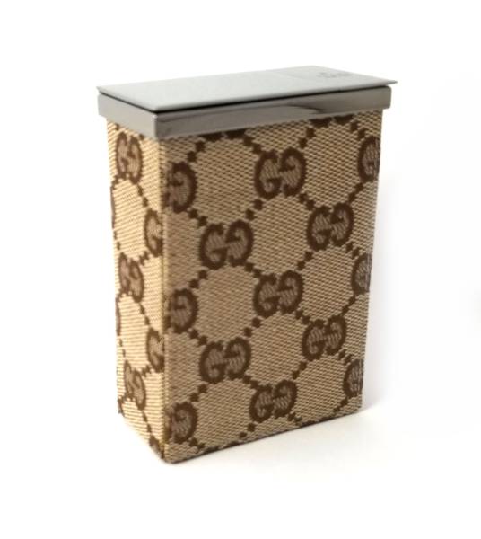 楽天市場】新品同様 グッチ シガレットケース GGキャンバス ベージュGG