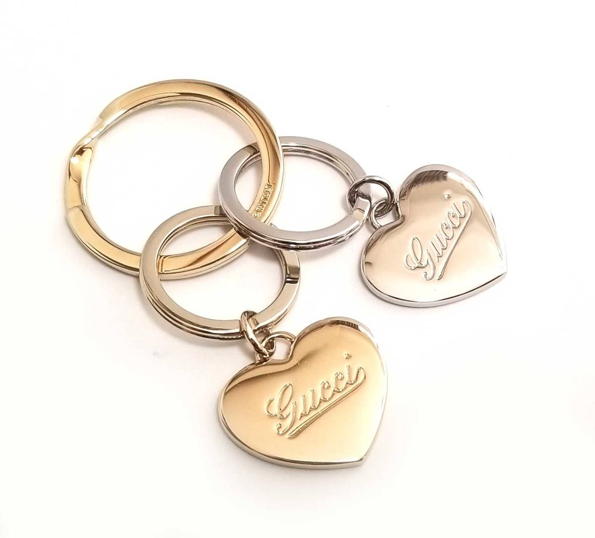 楽天市場】新品同様 グッチ キーリング キーホルダー ダブルハート