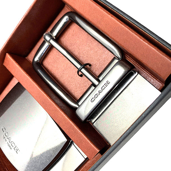 楽天市場】安心の国内発送 コーチ ベルト ギフトボックス付き メンズ